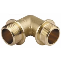 Уголок GENERAL FITTINGS с упором, латунь, ш/ш, 1/2" 51074-S/S-1/2