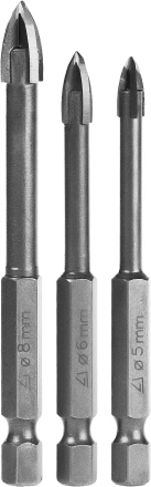 Набор: Сверла по керамике и стеклу, d=5-6-8 мм, STAYER "PROFI" 2985-Н3 2985-H3_z01 купить в Нижневартовске