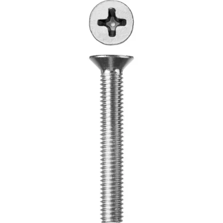 Винт ЗУБР "МАСТЕР" DIN 965, класс прочности 4.8, оцинкованный, M6x45мм, 5кг 303110-06-045 купить в Нижневартовске