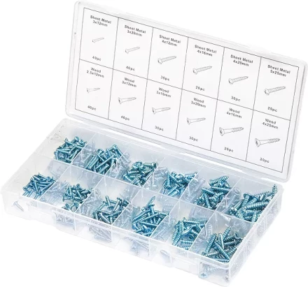 Набор саморезов по дереву и металлу 360 предм ШУРУПЬ 48156 купить в Нижневартовске