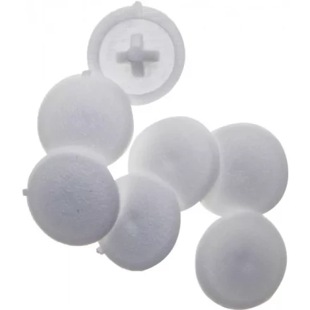 Заглушка декоративная ЗУБР под шуруп, цвет белый, шлиц №2, ТФ6, 40шт 4-308156-3 купить в Нижневартовске