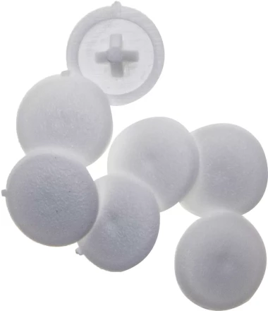 Заглушка декоративная ЗУБР под шуруп, цвет белый, шлиц №2, ТФ6, 40шт 4-308156-3 купить в Нижневартовске