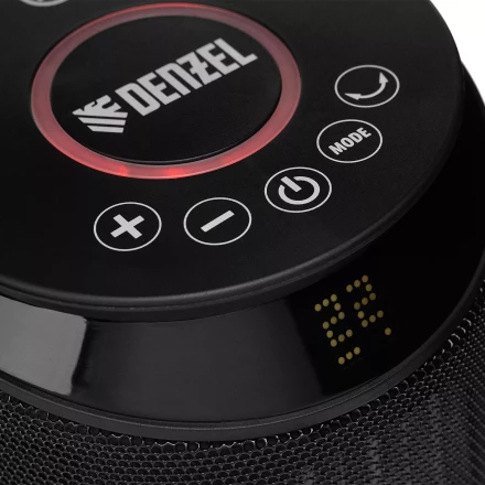 Тепловентилятор керамический Denzel DTFC-2000X, 2 кВт, wi-fi, пульт, динамик, вращение, 3 реж. 96426 купить в Нижневартовске