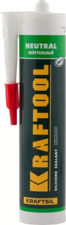 Герметик силиконовый KRAFTOOL белый, нейтральный, 300мл 41257-0 купить в Нижневартовске