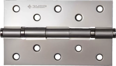 Петля универсальная ЗУБР "ЭКСПЕРТ", 2 подшипника, цвет мат. никель (PN), с крепежом, 125х75х2,5мм, 2 шт 37601-125-4 купить в Нижневартовске