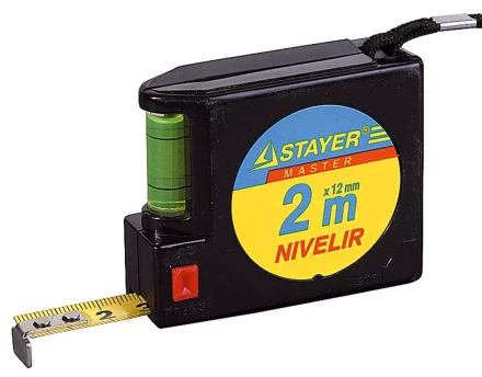 Рулетка STAYER "NIVELIR", 2м 3408-2 купить в Нижневартовске