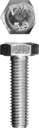 Болт ЗУБР "МАСТЕР" с шестигранной головкой, ГОСТ 7798-70, класс прочности 5.8, оцинкованный, M10x35мм, 5кг 303080-10-035 купить в Нижневартовске