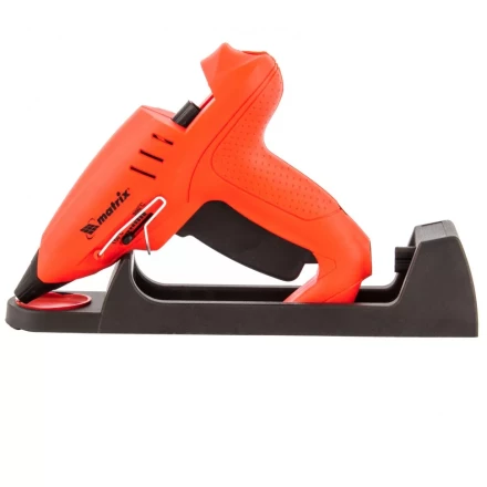 Клеевой пистолет 11 мм подставка кейс 20 160 Вт 16 г/мин регулятор 150-200° Matrix 93015 купить в Нижневартовске