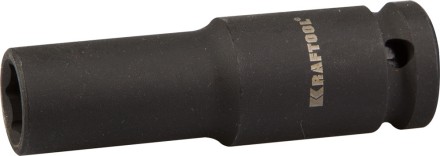 Торцовая головка KRAFTOOL &quot;INDUSTRIE QUALITAT&quot; ударная, удлиненная (1/2&quot;), FLANK, Cr-Mo, фосфатированная, 14 мм 27942-14_z01 купить в Нижневартовске