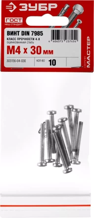 Винты DIN 7985 пакет серия МАСТЕР купить в Нижневартовске
