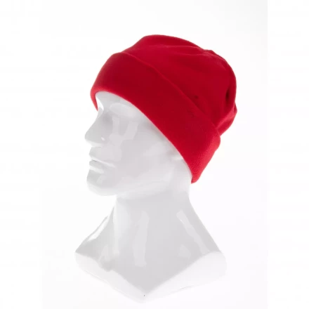 Шапка с отворотом из флиса для взрослых размер 56-57 красная Россия Сибртех 68821 купить в Нижневартовске