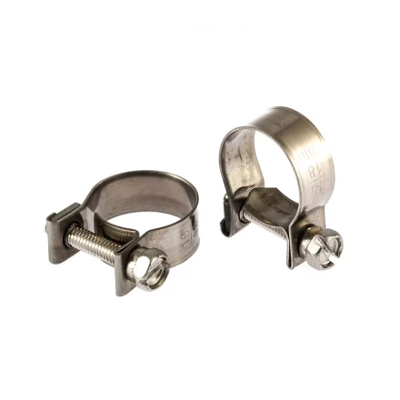 Хомуты металлические MINI 16-18 мм ширина 9 мм винтовой W4 2 шт Сибртех 475063 купить в Нижневартовске