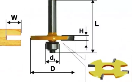 Фреза кромочная фальцевая ф508х6мм хв 8мм 10565 купить в Нижневартовске