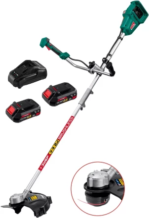 ЗУБР С1-18, 36 В, 35/25.5 см, 2х18 В АКБ (2 А·ч), бесщеточный триммер (ТАБ-365-22) купить в Нижневартовске