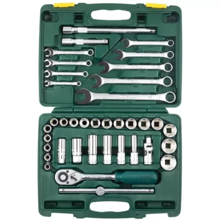 Набор KRAFTOOL "EXPERT QUALITAT" Торцовые головки "SUPER LOCK" с присоединит квадратом, 1/2", 38 предметов 27886-H38_z01 купить в Нижневартовске