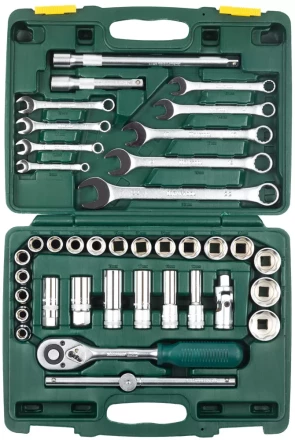 Набор KRAFTOOL "EXPERT QUALITAT" Торцовые головки "SUPER LOCK" с присоединит квадратом, 1/2", 38 предметов 27886-H38_z01 купить в Нижневартовске