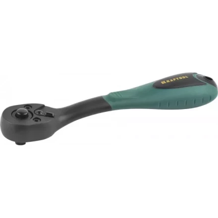 Трещотка для торцовых головок KRAFTOOL "EXPERT", Сr-V сталь, 72 зубца, пластиковое покрытие, 1/4" 27796-1/4_z02 купить в Нижневартовске