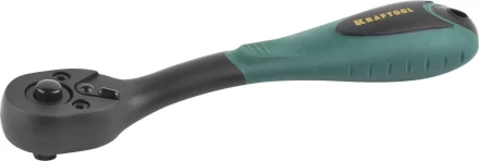 Трещотка для торцовых головок KRAFTOOL "EXPERT", Сr-V сталь, 72 зубца, пластиковое покрытие, 1/4" 27796-1/4_z02 купить в Нижневартовске