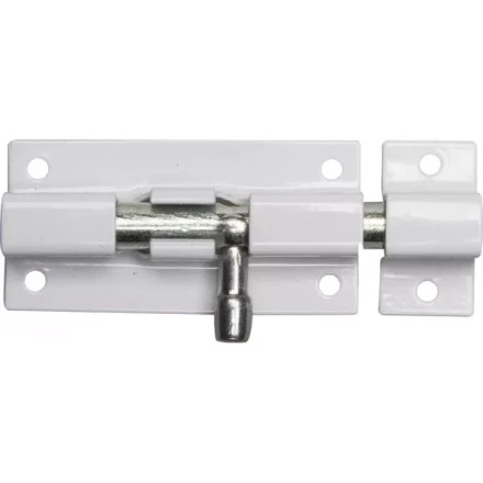 Задвижка накладная для окон и мебели "ШП-60 БЦ", цвет белый/цинк, 60мм 37751-60 купить в Нижневартовске