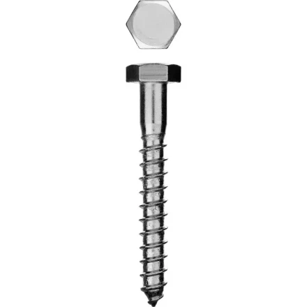 Шурупы ЗУБР с шестигранной головкой, оцинкованные, 10x120мм, 1шт 4-300456-10-120 купить в Нижневартовске