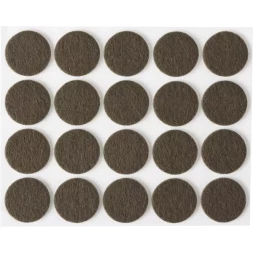 Накладки STAYER &quot;COMFORT&quot; на мебельные ножки, самоклеящиеся, фетровые, коричневые, круглые - диаметр 22 мм, 20 шт 40910-22