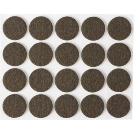 Накладки STAYER "COMFORT" на мебельные ножки, самоклеящиеся, фетровые, коричневые, круглые - диаметр 22 мм, 20 шт 40910-22 купить в Нижневартовске