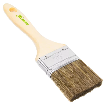 Кисть плоская "Евро" 2.5", смешанная щетина, деревянная ручка MTX 83080 купить в Нижневартовске