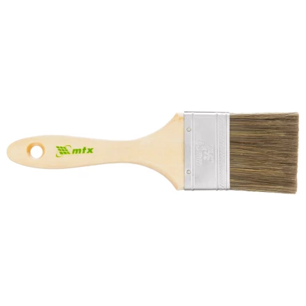 Кисть плоская "Евро" 2.5", смешанная щетина, деревянная ручка MTX 83080 купить в Нижневартовске