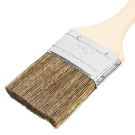 Кисть плоская "Евро" 2.5", смешанная щетина, деревянная ручка MTX 83080 купить в Нижневартовске