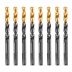 Сверло по металлу, 8,5 мм, HSS-Tin, Golden Tip, 8 шт. Denzel 717220 купить в Нижневартовске