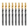Сверло по металлу, 8,5 мм, HSS-Tin, Golden Tip, 8 шт. Denzel 717220 купить в Нижневартовске