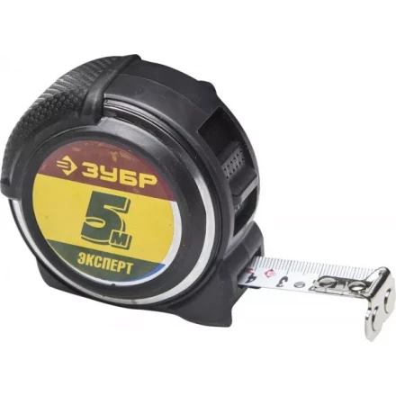 Рулетка ЗУБР "ЭКСПЕРТ" "АНТЕЙ", металлический обрезиненный корпус, полотно с нейлоновым напылением, 5мх19мм 34053-05-19 купить в Нижневартовске