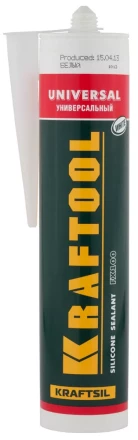 Герметик силиконовый KRAFTOOL белый, универсальный, 300мл 41253-0 купить в Нижневартовске