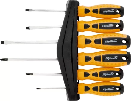 Набор отверток "Point", CrV,  двухкомпонентные рукоятки, 6 шт SPARTA. 11782 купить в Нижневартовске