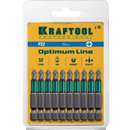 Биты KRAFTOOL OPTIMUM PZ 26124-2-50-10 купить в Нижневартовске
