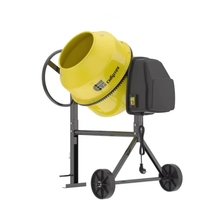 Бетоносмеситель БСЛ-120П 120 л 500 Вт полиамидный венец Сибртех 95471 купить в Нижневартовске