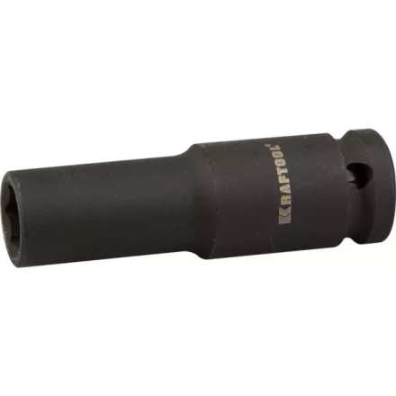 Торцовая головка KRAFTOOL "INDUSTRIE QUALITAT" ударная, удлиненная (1/2"), FLANK, Cr-Mo, фосфатированная, 12 мм 27942-12_z01 купить в Нижневартовске