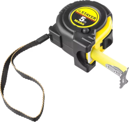Рулетка STAYER "PROFI" "MARS", обрезиненный корпус, утолщенное полотно, 5мх25мм 34131-05-25_z01 купить в Нижневартовске