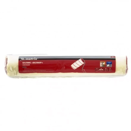 Валик сменный "Велюр" 250 мм ворс 4 мм D 40 мм D ручки 6 мм шерсть Matrix 80899 купить в Нижневартовске