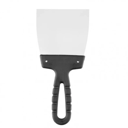 Шпательная лопатка из нержавеющей стали 100 мм пластмассовая ручка Россия 85135 купить в Нижневартовске