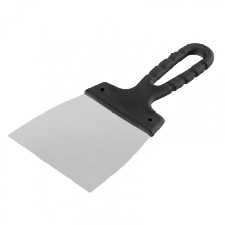 Шпательная лопатка из нержавеющей стали 100 мм пластмассовая ручка Россия 85135 купить в Нижневартовске