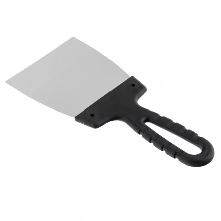 Шпательная лопатка из нержавеющей стали 100 мм пластмассовая ручка Россия 85135 купить в Нижневартовске