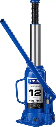 Домкрат гидравлический бутылочный T50, 12т, 228-467мм, ЗУБР Профессионал 43060-12 43060-12_z01 купить в Нижневартовске