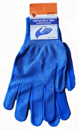 Перчатки нейлоновые с ПВХ Энкор 1/10 58747 купить в Нижневартовске