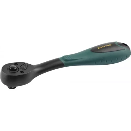 Трещотка для торцовых головок KRAFTOOL &quot;EXPERT&quot;, Сr-V сталь, 72 зубца, пластиковое покрытие, 3/8&quot; 27796-3/8_z02 купить в Нижневартовске