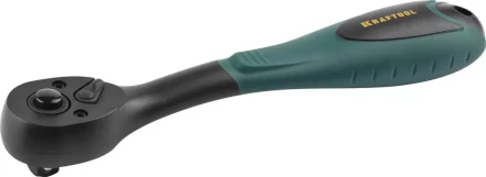 Трещотка для торцовых головок KRAFTOOL &quot;EXPERT&quot;, Сr-V сталь, 72 зубца, пластиковое покрытие, 3/8&quot; 27796-3/8_z02 купить в Нижневартовске