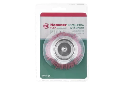 Кордщетка HAMMER чаша 75мм для дрели нейлон (207-216) купить в Нижневартовске