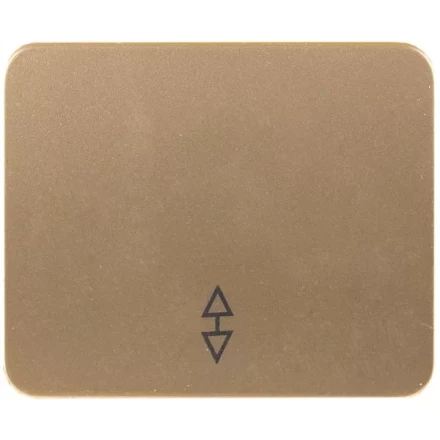 Выключатель СВЕТОЗАР "ГАММА" проходной, одноклавишный, без вставки и рамки, цвет золотой металлик, 10A/~250B SV-54137-GM купить в Нижневартовске