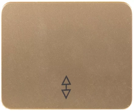 Выключатель СВЕТОЗАР "ГАММА" проходной, одноклавишный, без вставки и рамки, цвет золотой металлик, 10A/~250B SV-54137-GM купить в Нижневартовске