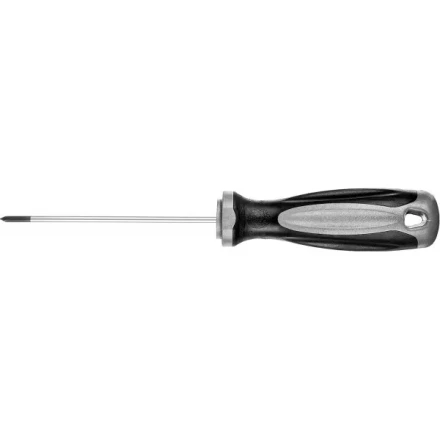 Отвертка MIRAX 25096-0-10, закаленный стержень, двухкомпонентная рукоятка, PH0x100мм 25096-0-10 купить в Нижневартовске